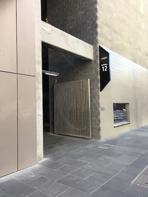 Enter the building
